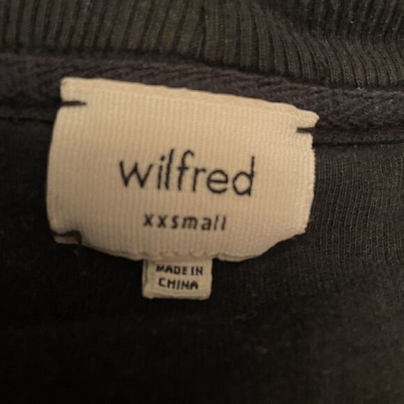 Aritzia Wilfred Black Diderot Cardigan Sweater SZ XXS - SM - Picture 6 of 7